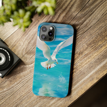 White Gull Slim Phone Cases - Colorwink