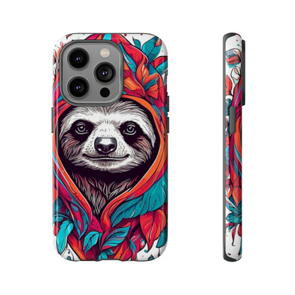 Sloth floral rose print Tough Case