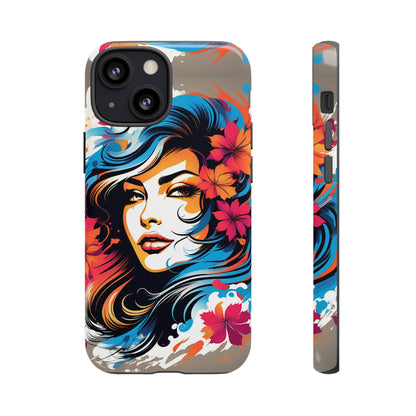 Lady Flower Mural Tough Case