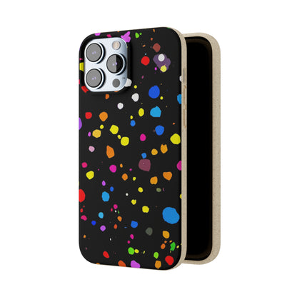 Colorful Dot Parade Biodegradable Case