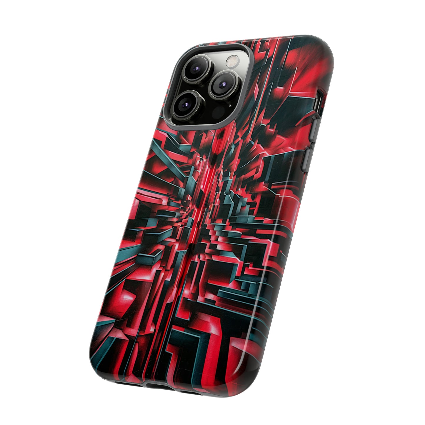 Red Illusion Art  Pattern Tough Case