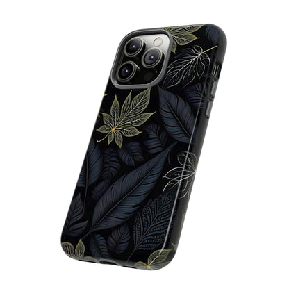 Grey Leaf Pattern Tough Case