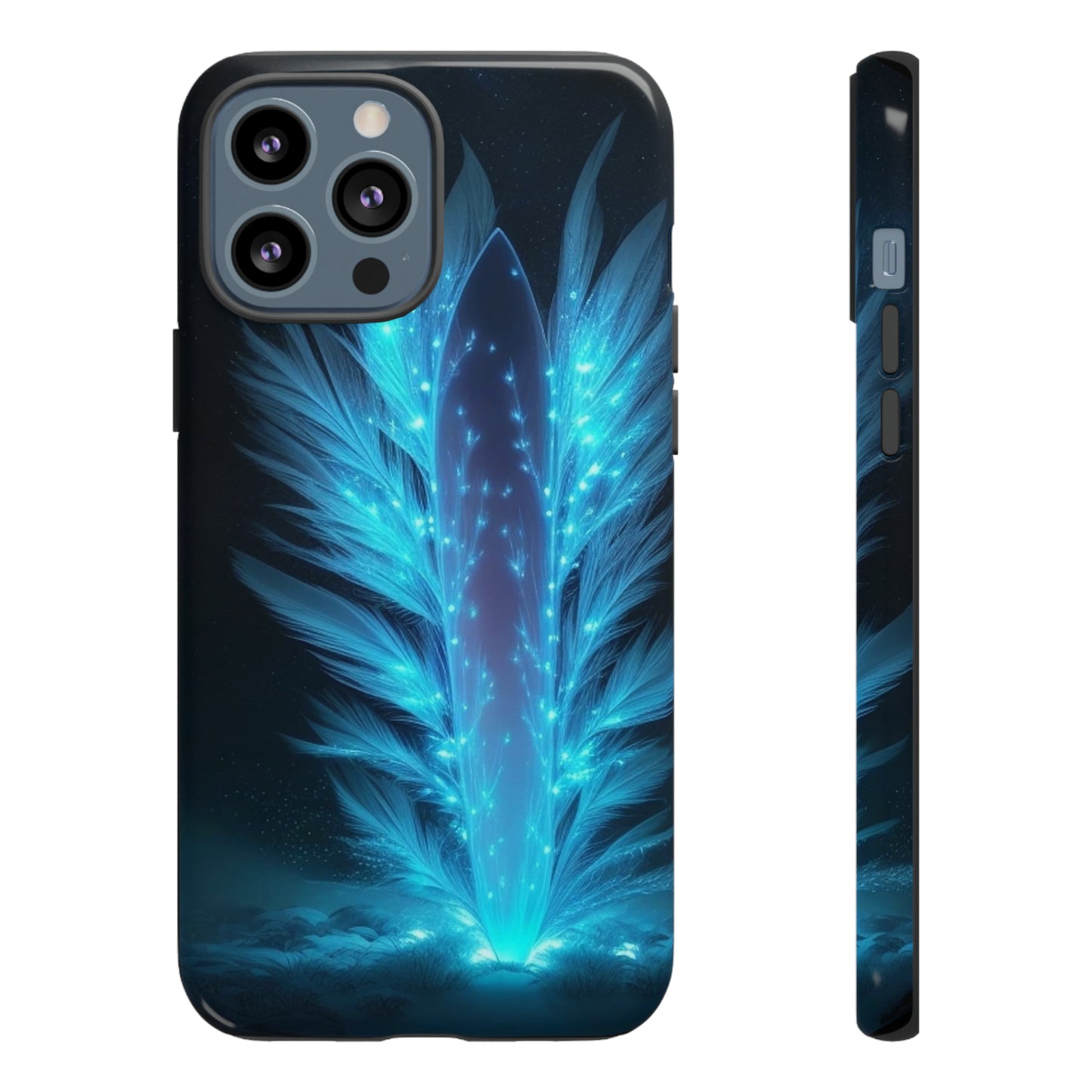 Glowing Blue Light  Tough Case