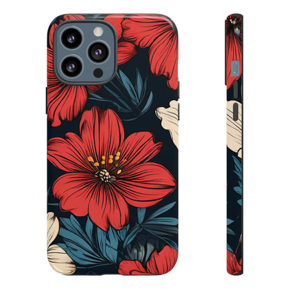 Red Dandelion  Art Design Pattern Tough Case