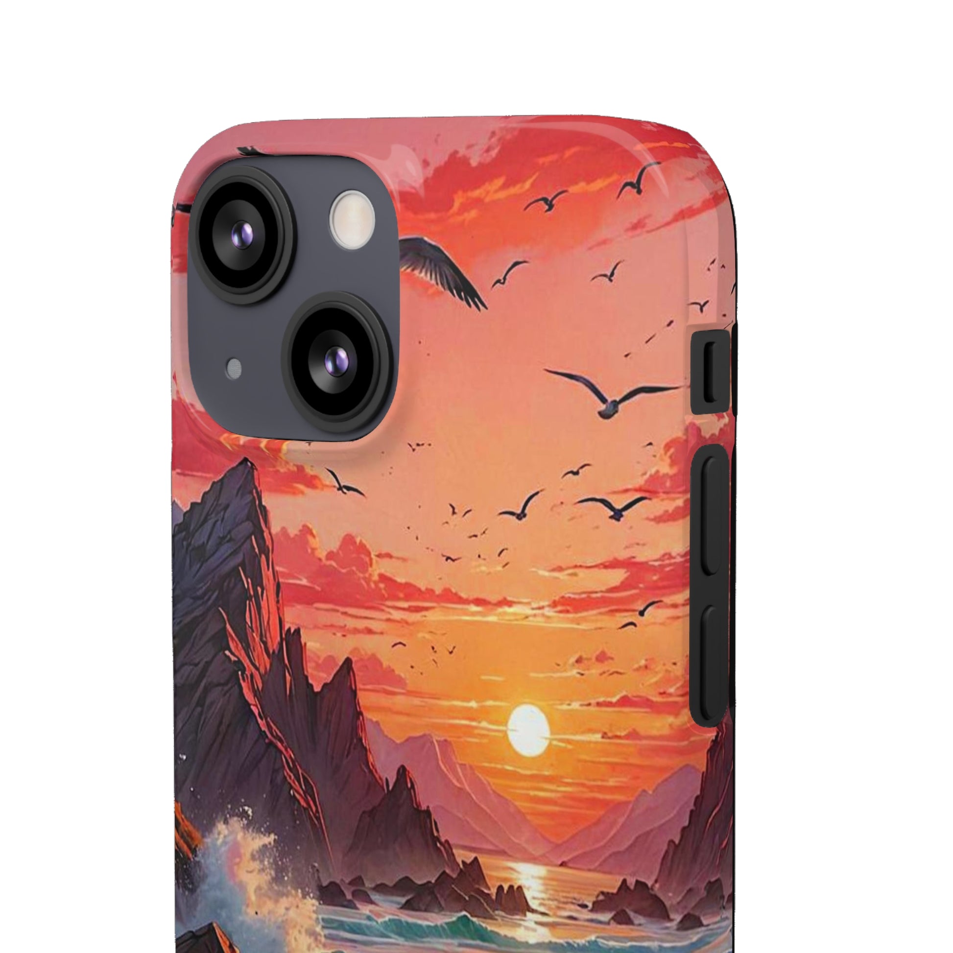 Seagull Sunset Art Snap Case - Colorwink