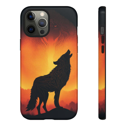 Wolf silhouette Tough Case