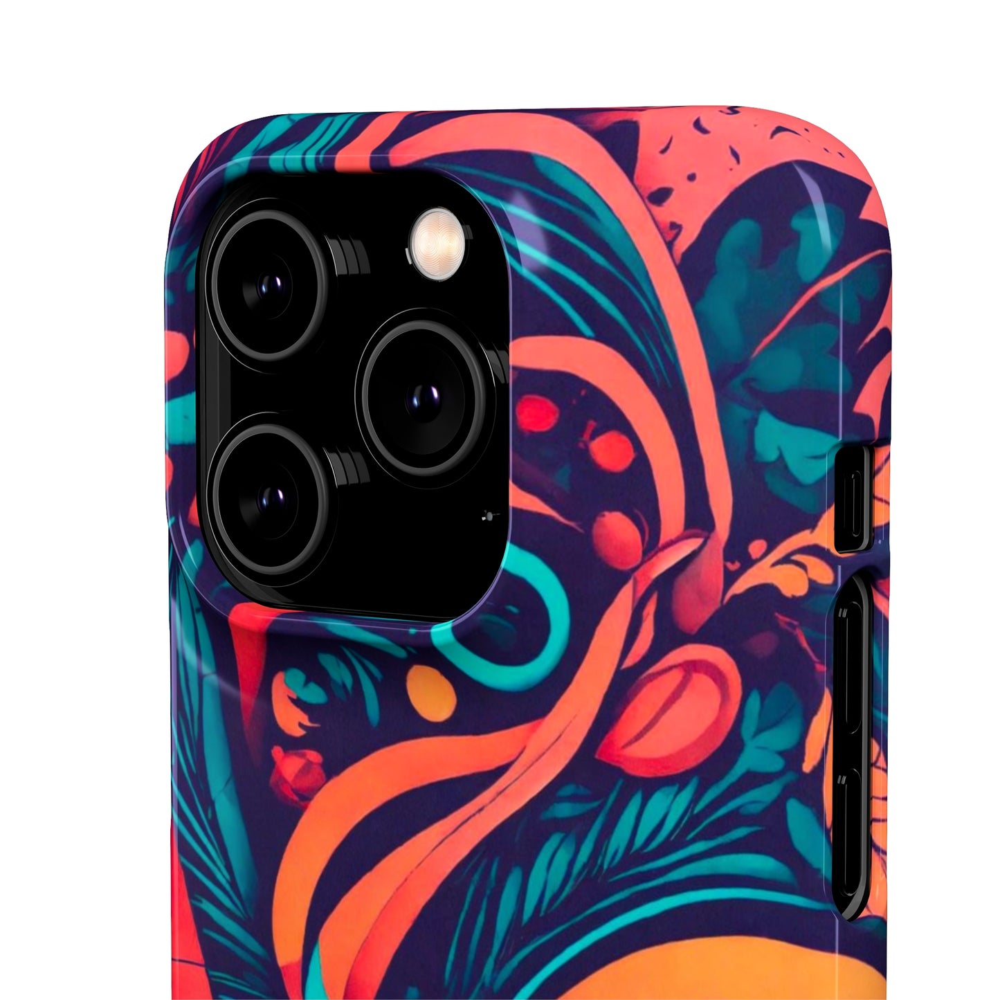 Abstract Flowers Snap Case - Colorwink