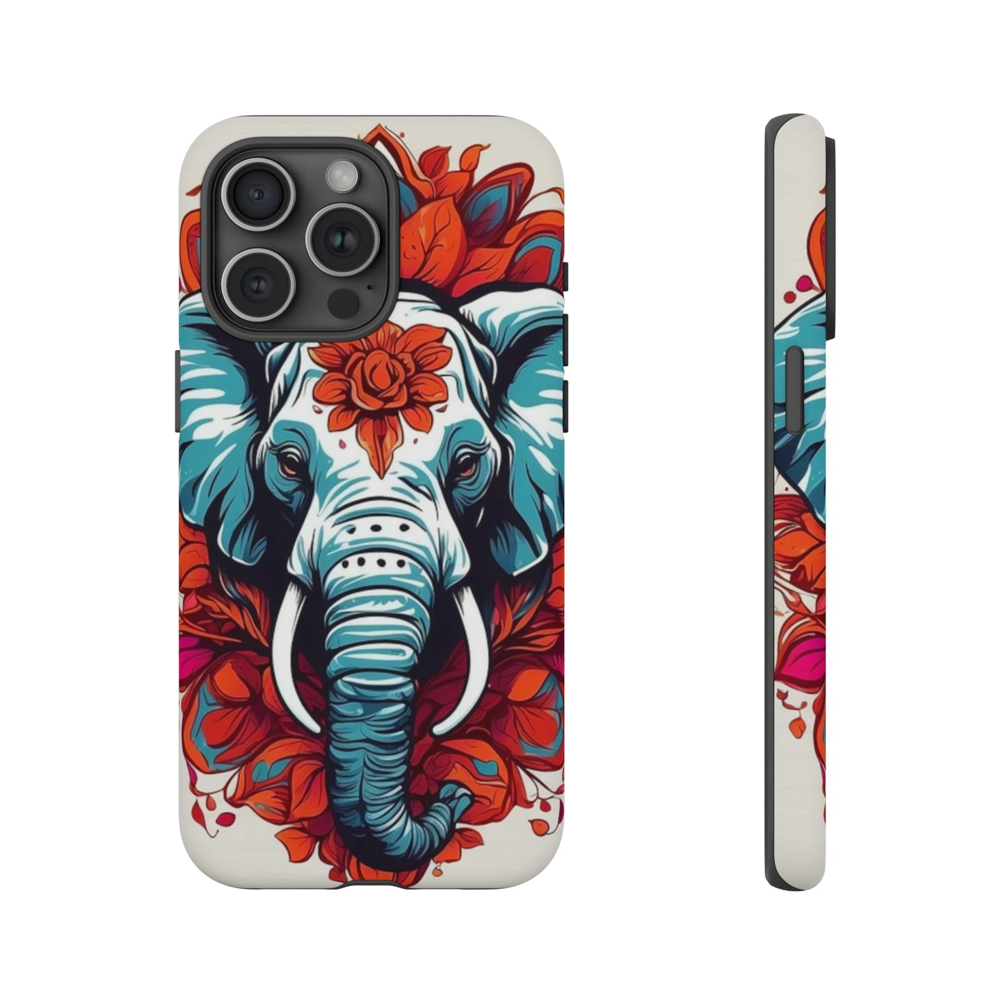 Floral Elephant Tough Case