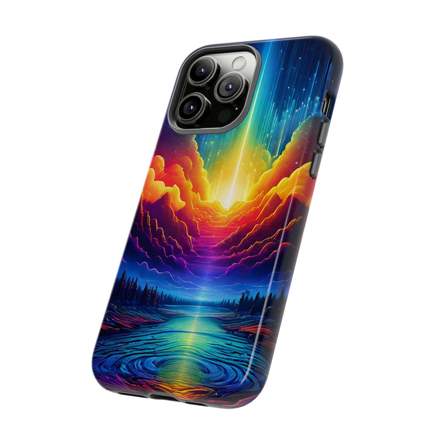 Rainbow Clouds Tough Case