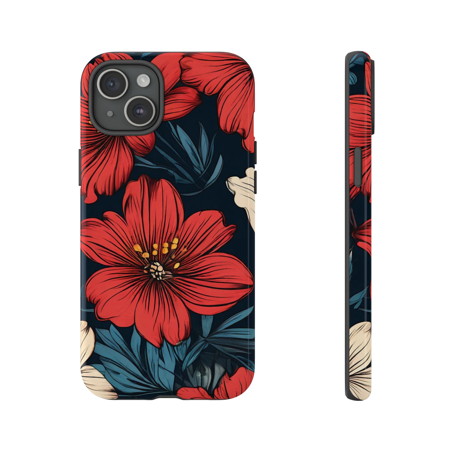 Red Dandelion  Art Design Pattern Tough Case