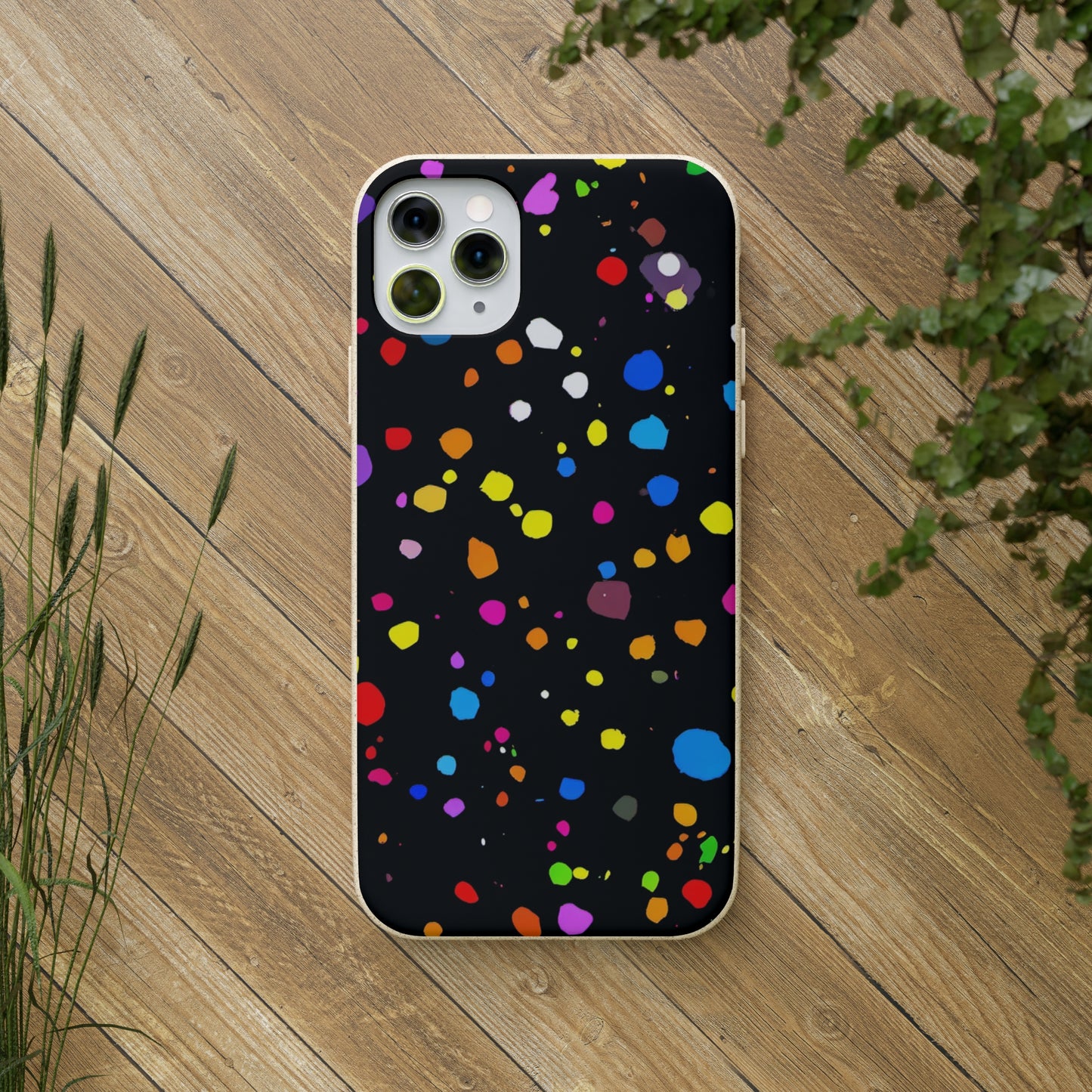 Colorful Dot Parade Biodegradable Case