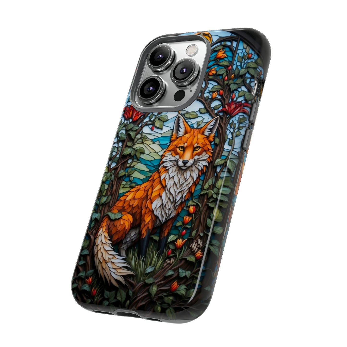 Stained Glass Art of a Fox Tough Case