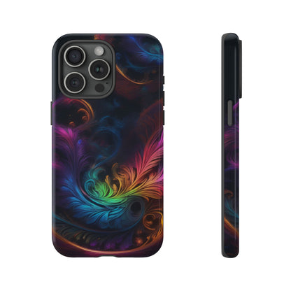 Dark Feather Pattern Tough Case