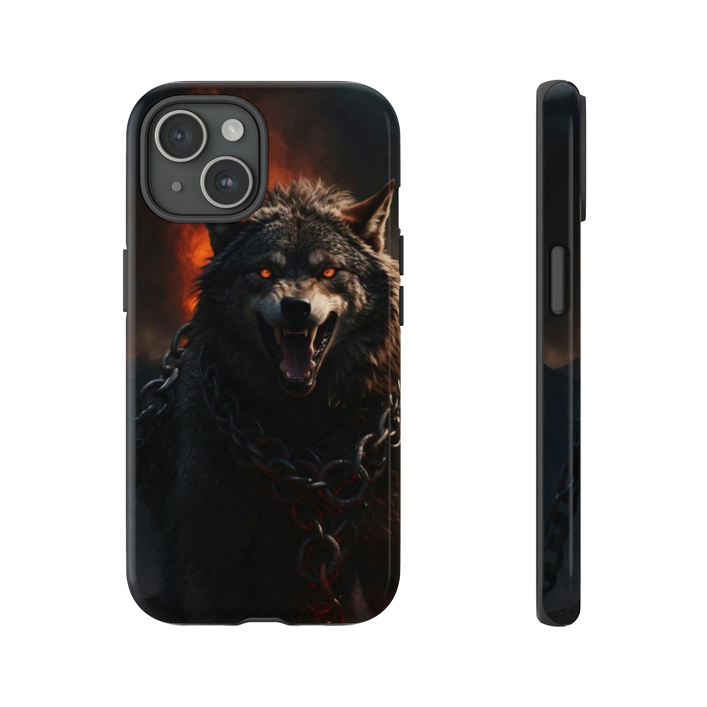 Wolf chained Tough Case