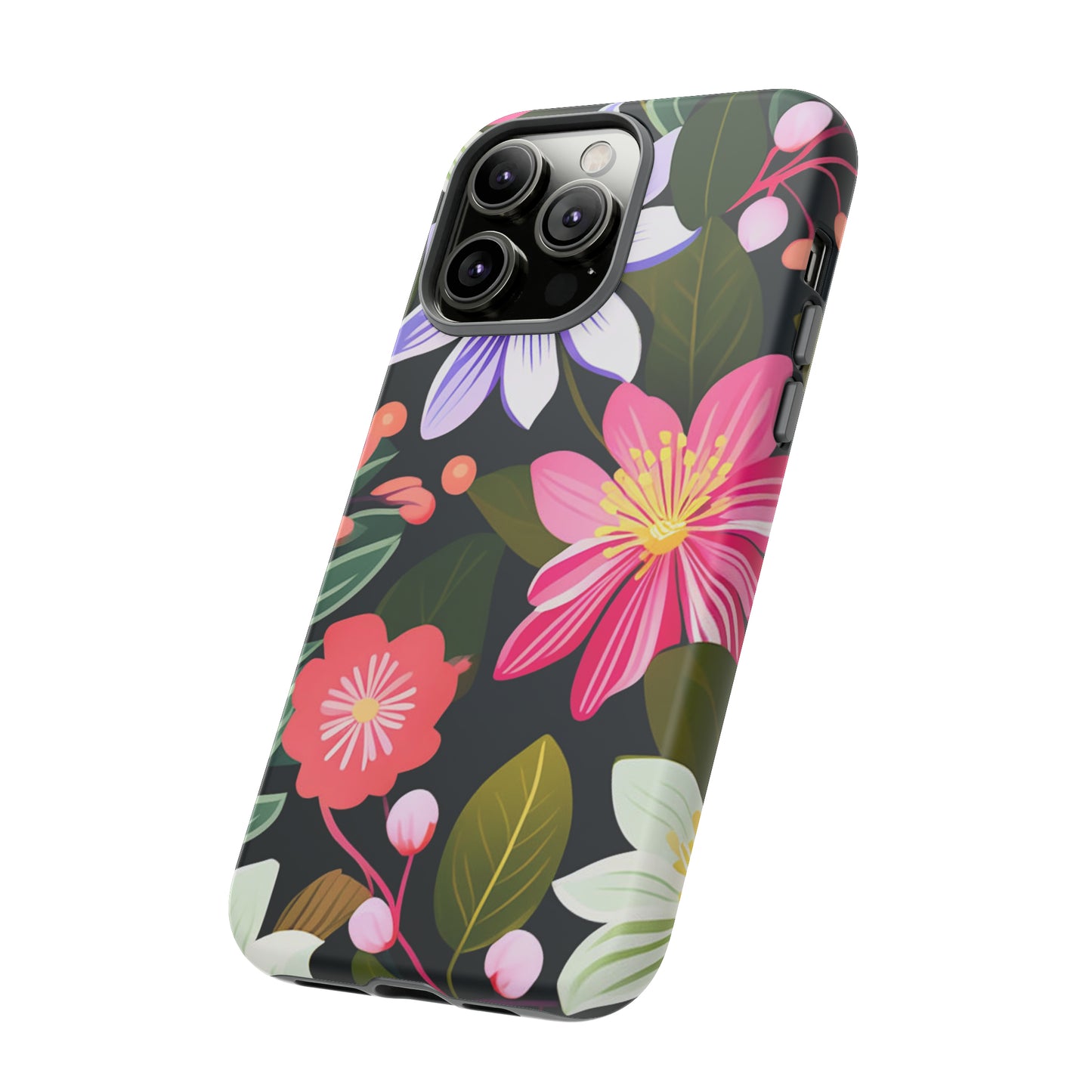 Pink Flower Pattern Tough Case