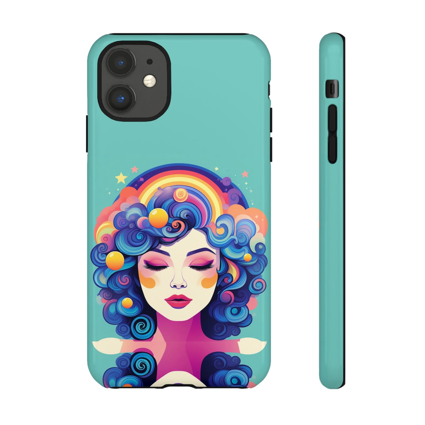 Blue Calm Lady Tough Case