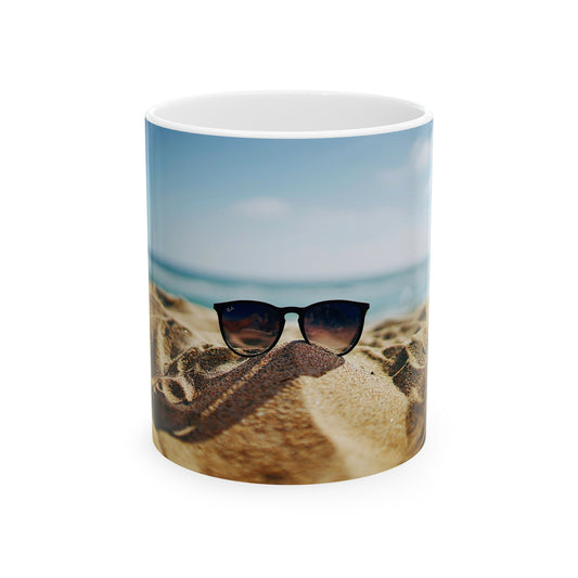 Beach Sunglass Coffee Mug