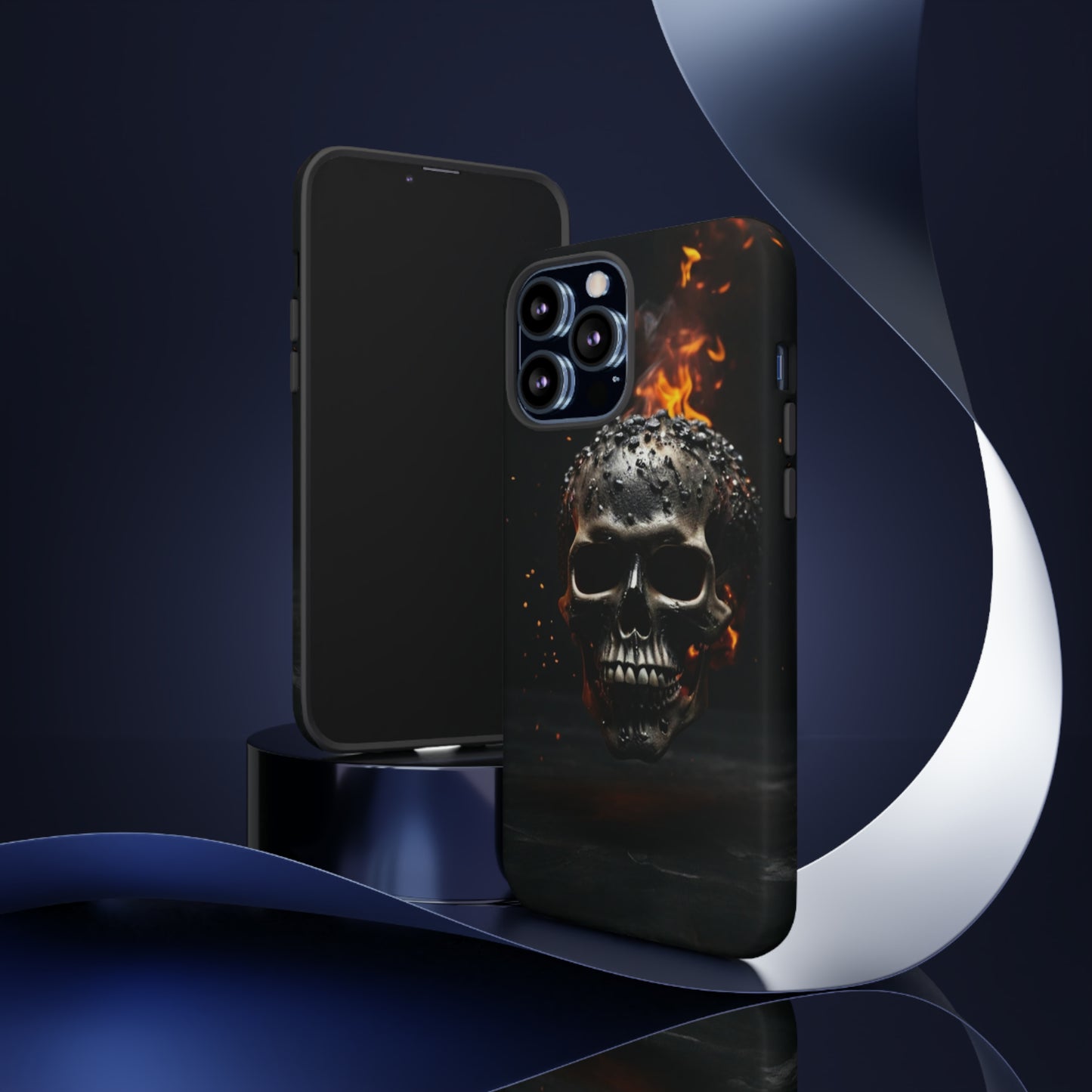 Fiery Skull Tough Case