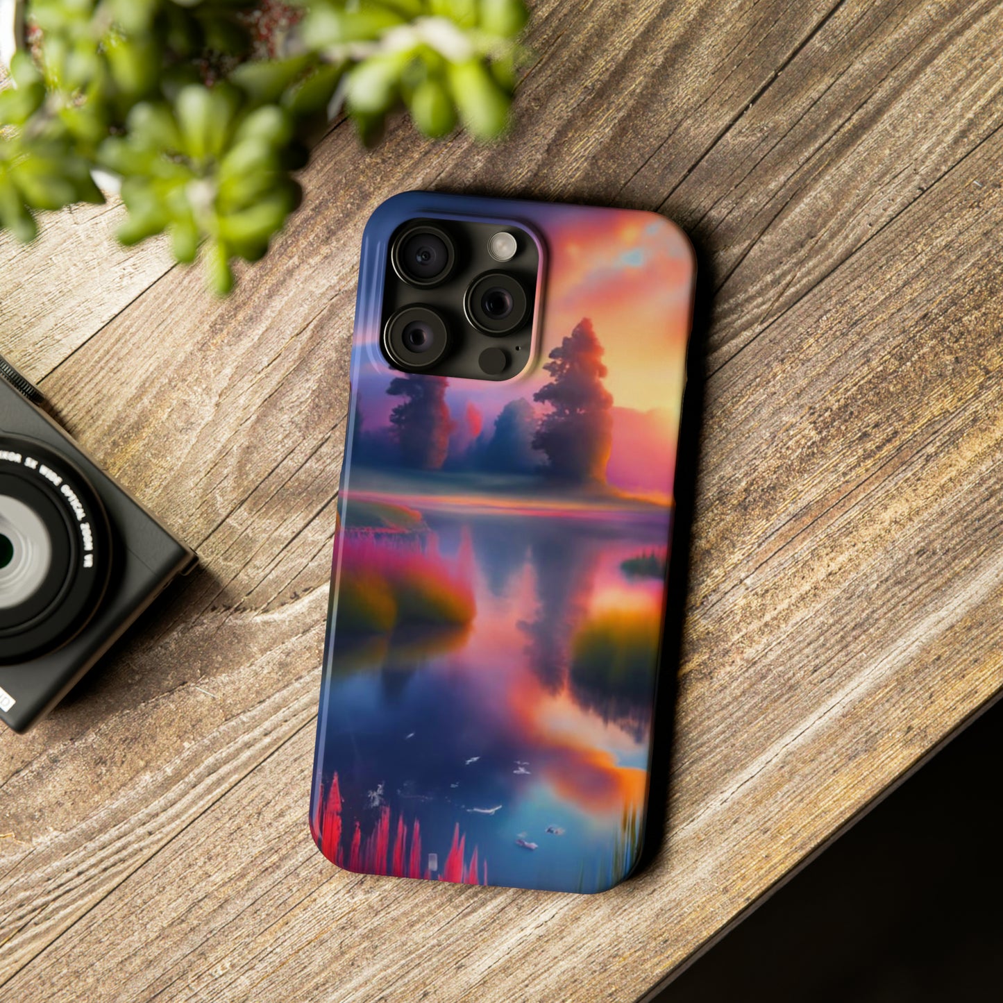 Blurry Morning Slim Phone Case - Colorwink