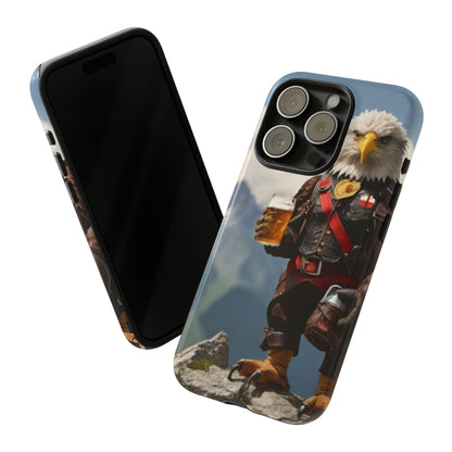 Eagle holding by a beer Tough Case