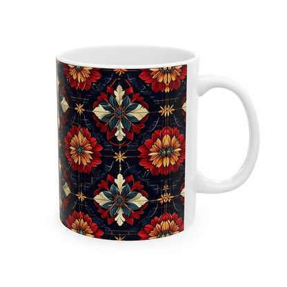 Flower Tiles Coffee Mug