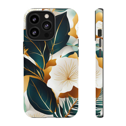 White Flowers Art Tough Case