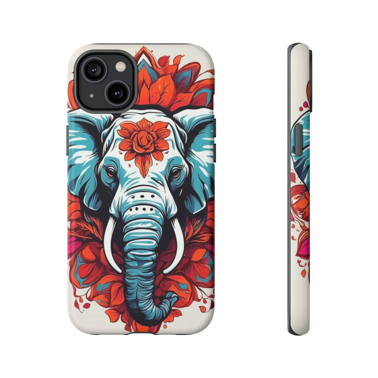 Floral Elephant Tough Case