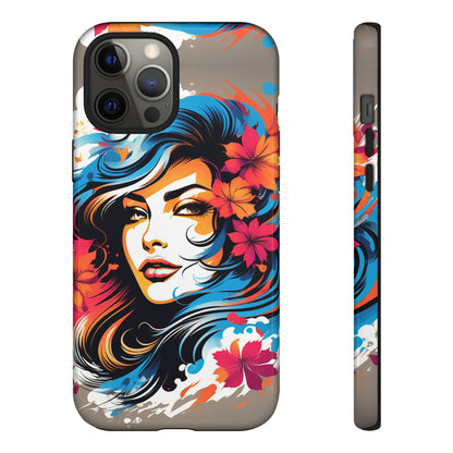 Lady Flower Mural Tough Case