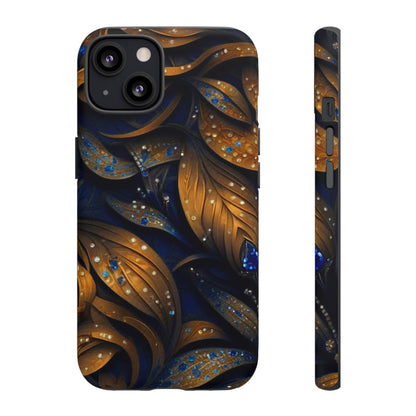 Golden Leaf Pattern Tough Case