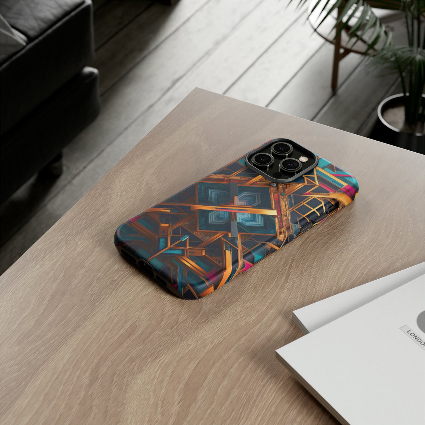 Abstract Tesseract Tough Case