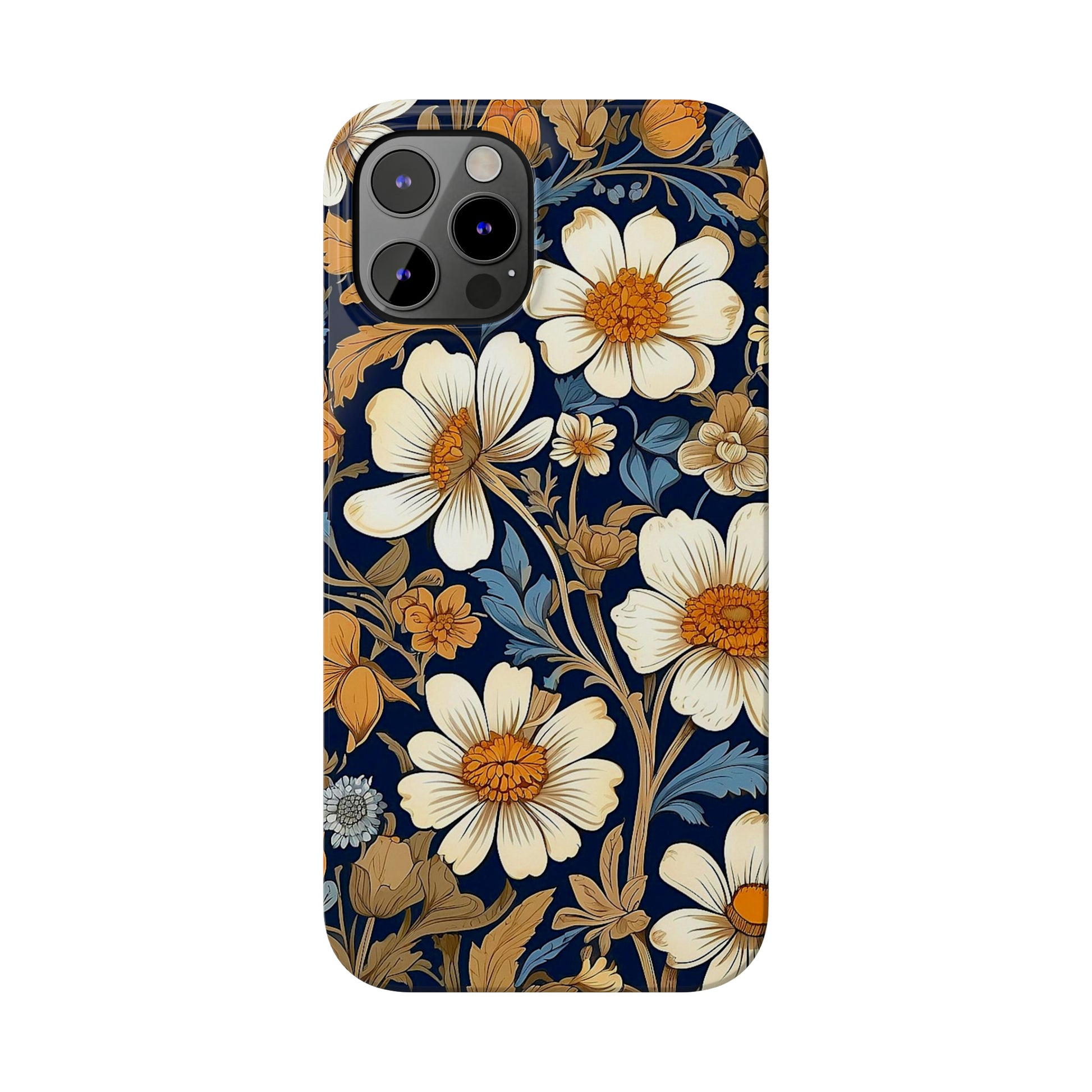 White Floral Slim Case - Colorwink