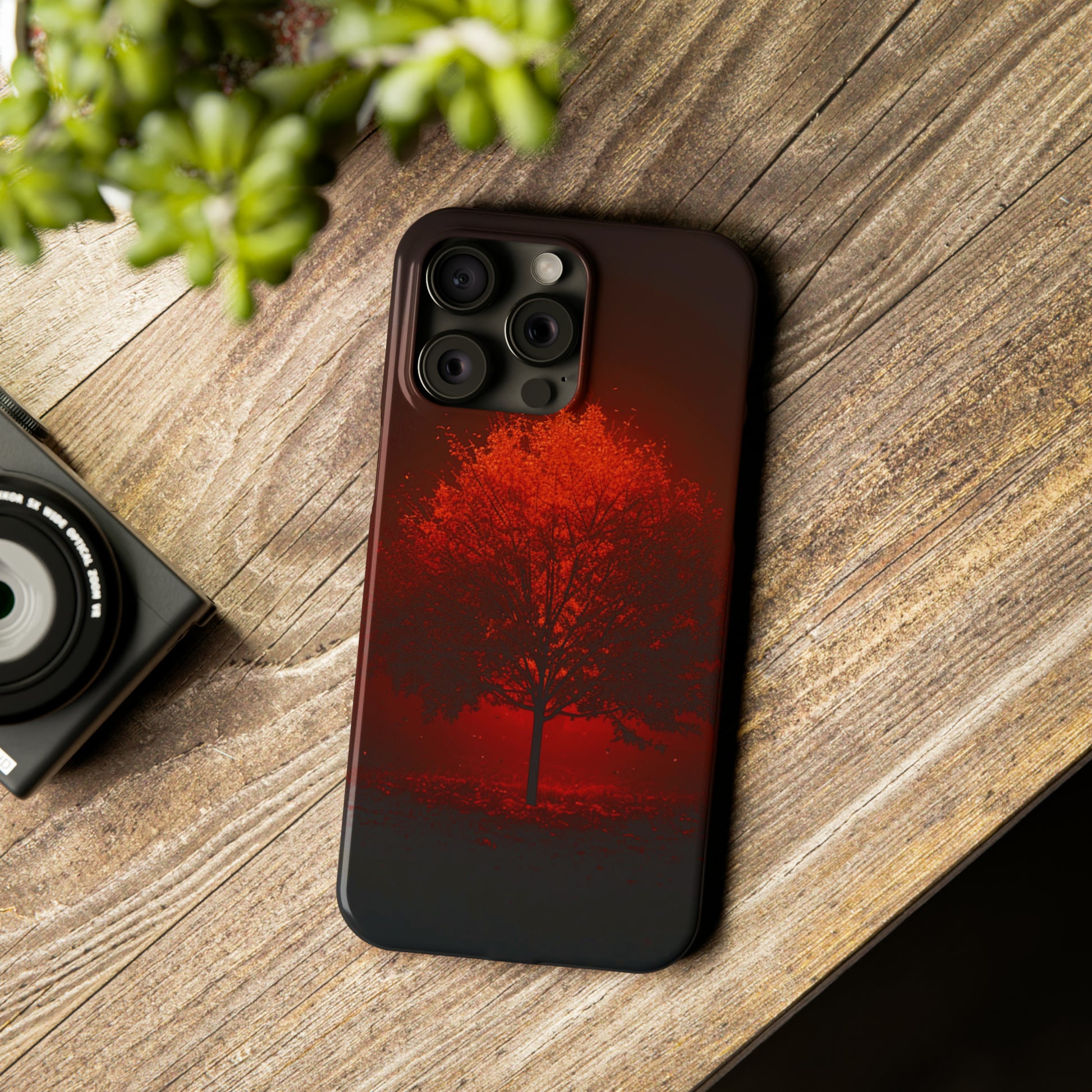 Red Tree Slim Phone Case - Colorwink