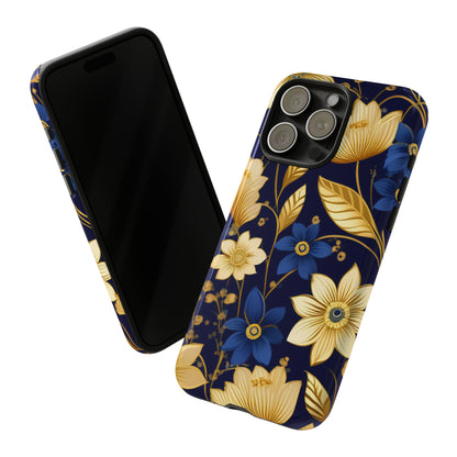 Golden  flower Design Pattern Tough Case