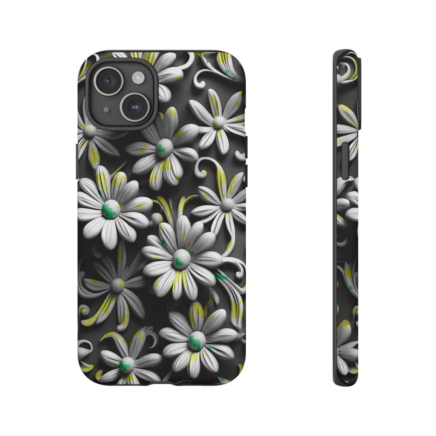 White Flowers Tough Case