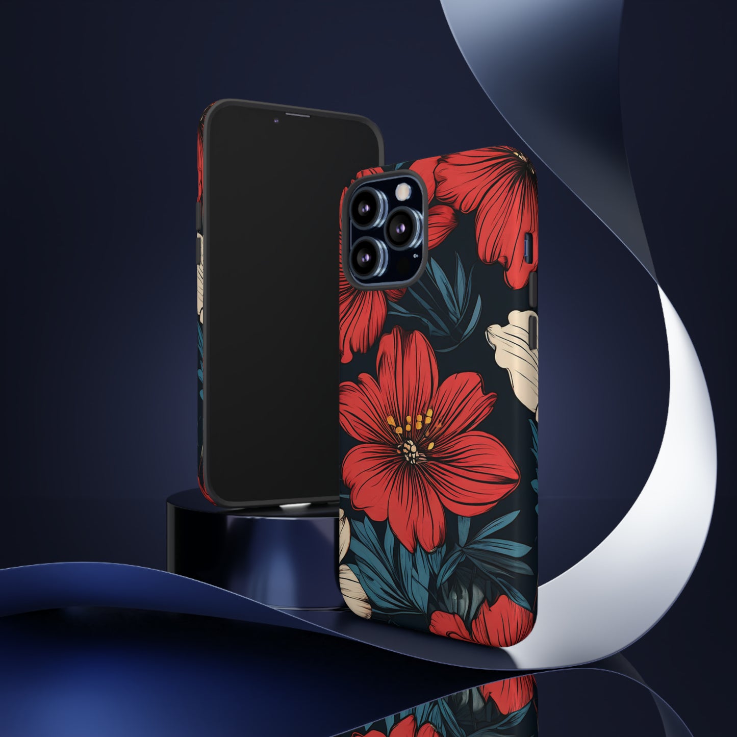 Red Dandelion  Art Design Pattern Tough Case