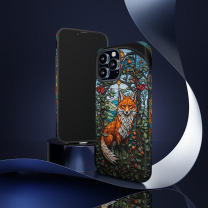 Stained Glass Art of a Fox Tough Case