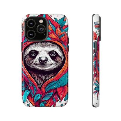 Sloth floral rose print Tough Case