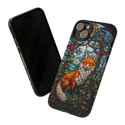 Stained Glass Art of a Fox Tough Case