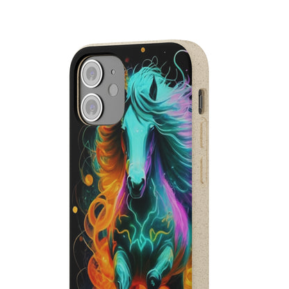 Psychedelic Horse Biodegradable Case