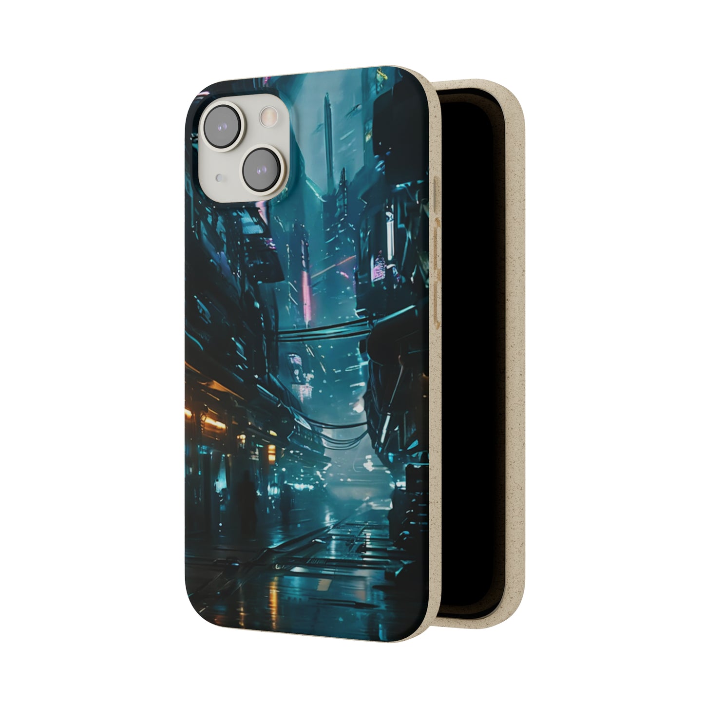 Dystopian Cityscape Biodegradable Case