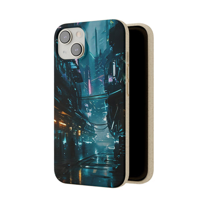 Dystopian Cityscape Biodegradable Case