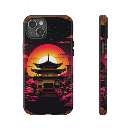 Sunset behind Pagoda Tough Case