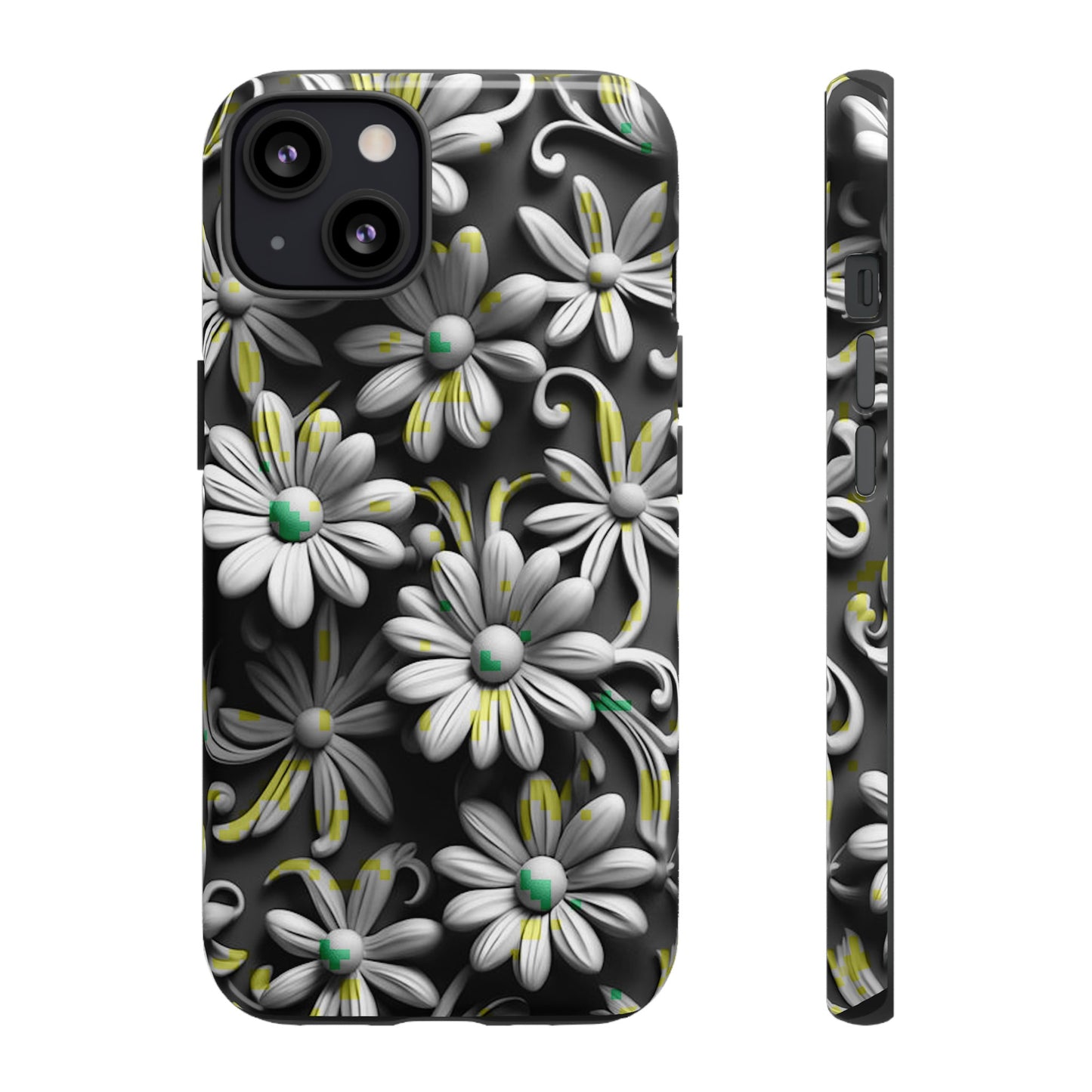 White Flowers Tough Case