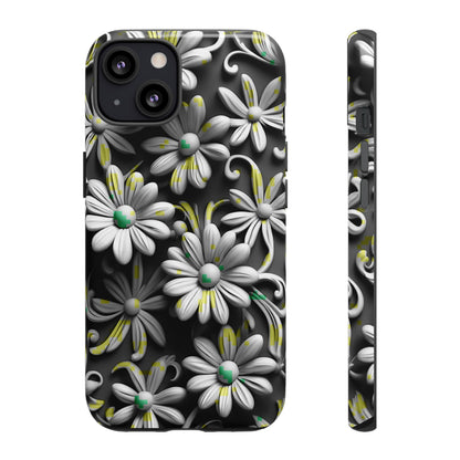 White Flowers Tough Case