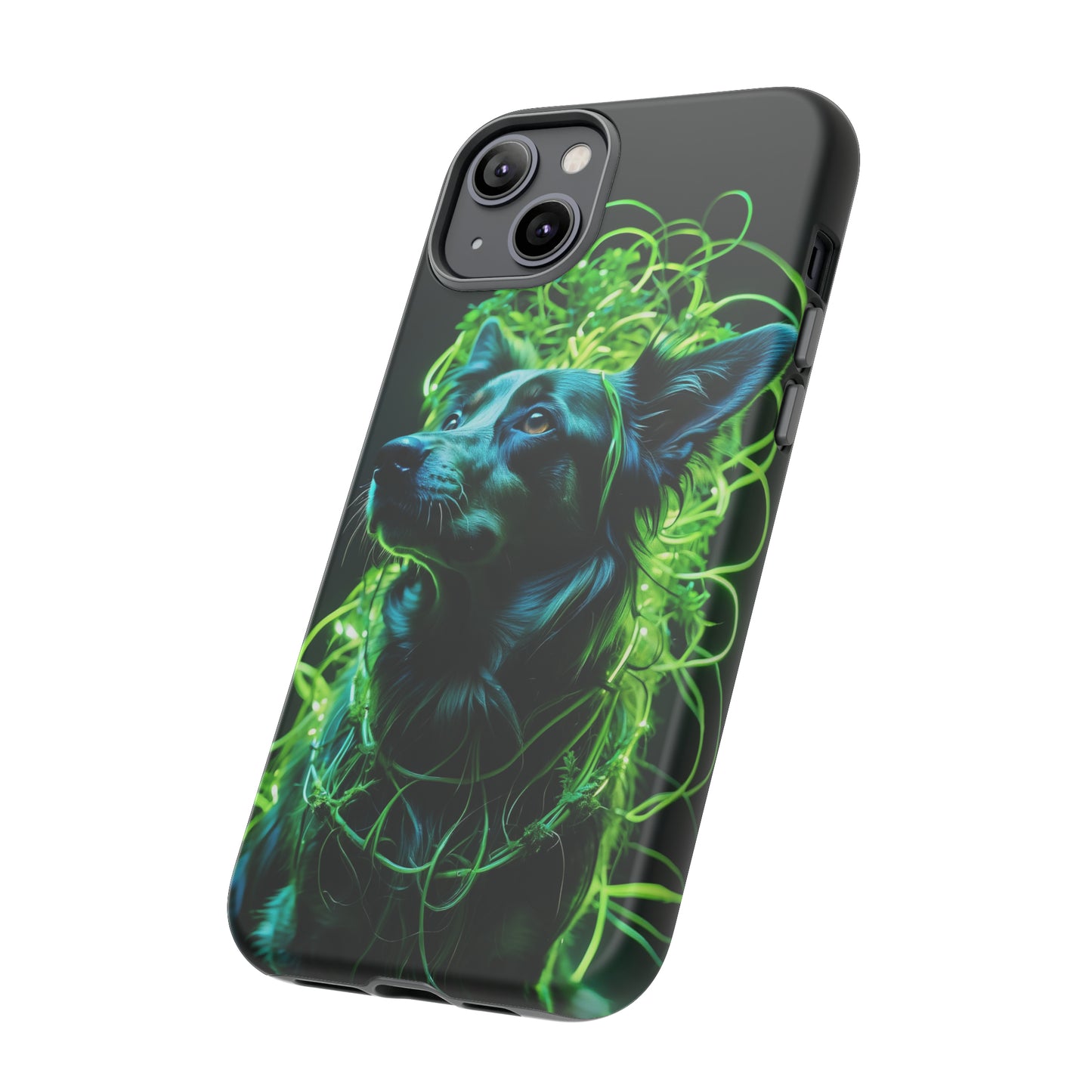 Green Neon Dog Tough Case