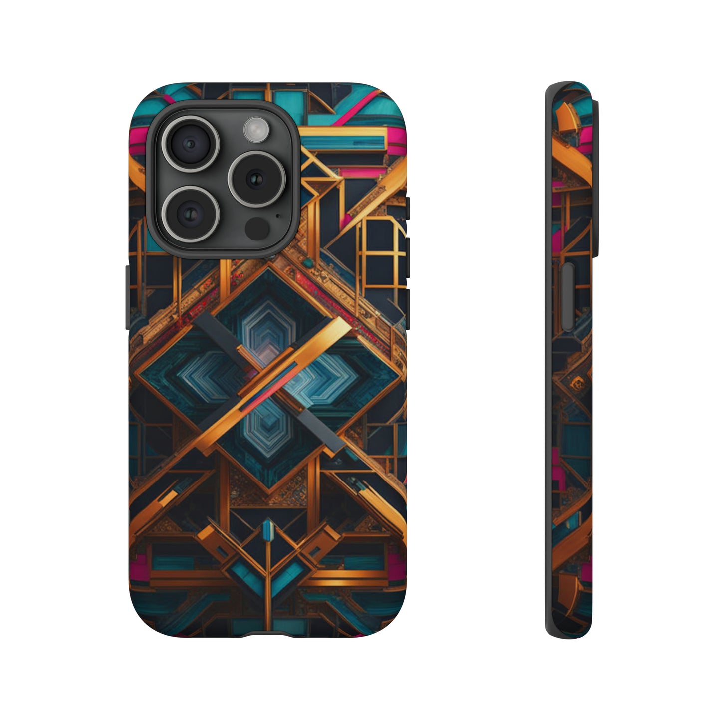 Abstract Tesseract Tough Case