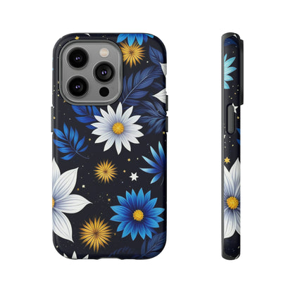 Blue Leaf Pattern Tough Case