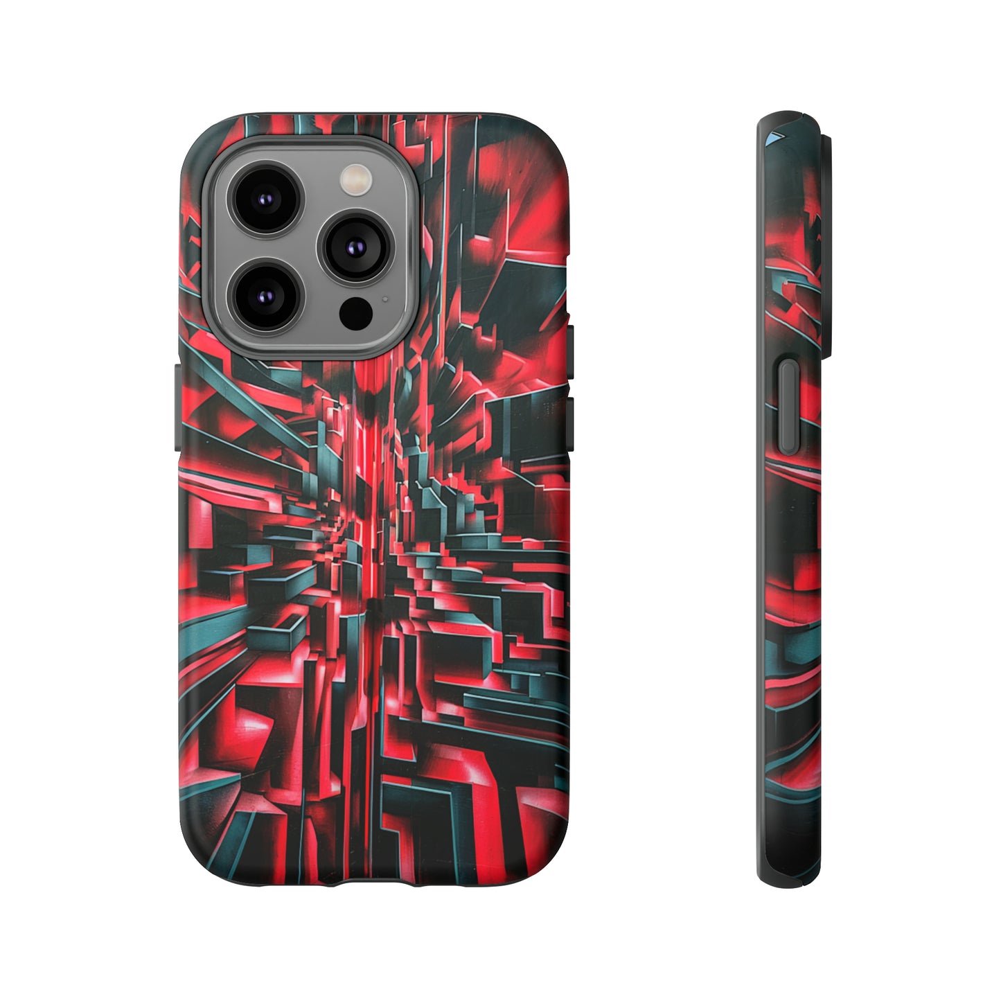 Red Illusion Art  Pattern Tough Case