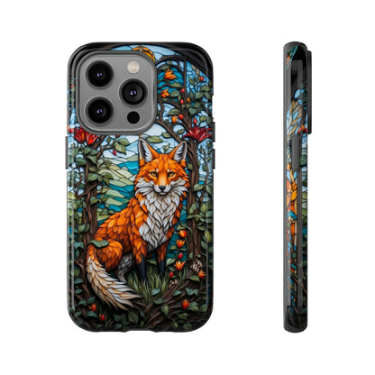 Stained Glass Art of a Fox Tough Case