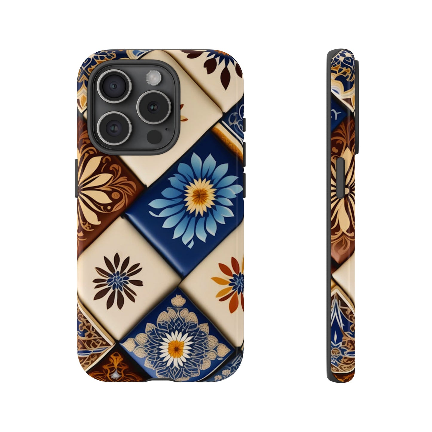 Floral Tiles Tough Case